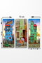 Wallity Cuadro Decorativo de MDF Multicolor (3 Piezas)